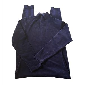 Velour Navy Jumpsuit